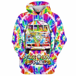 Hippie Artistic Mood 3D Microfleece Hoodie NV-HIPPIE-17