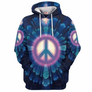 Hippy Peace Art Style 3D AOP Hoodie NV-HIPPIE-18