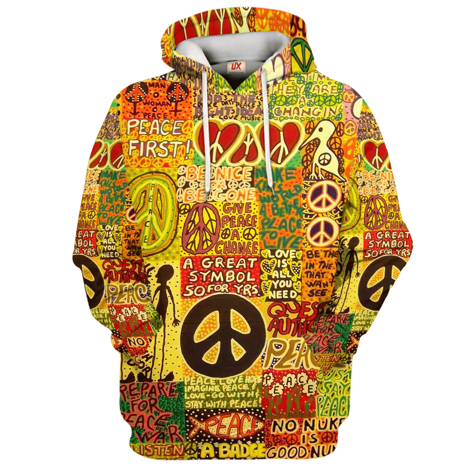 Hippie Cosmic Spirit Style 3D All Over Print Hoodie NV-HP-20 Hippie Cosmic Spirit Style 3D All Over Print Hoodie NV-HP-20