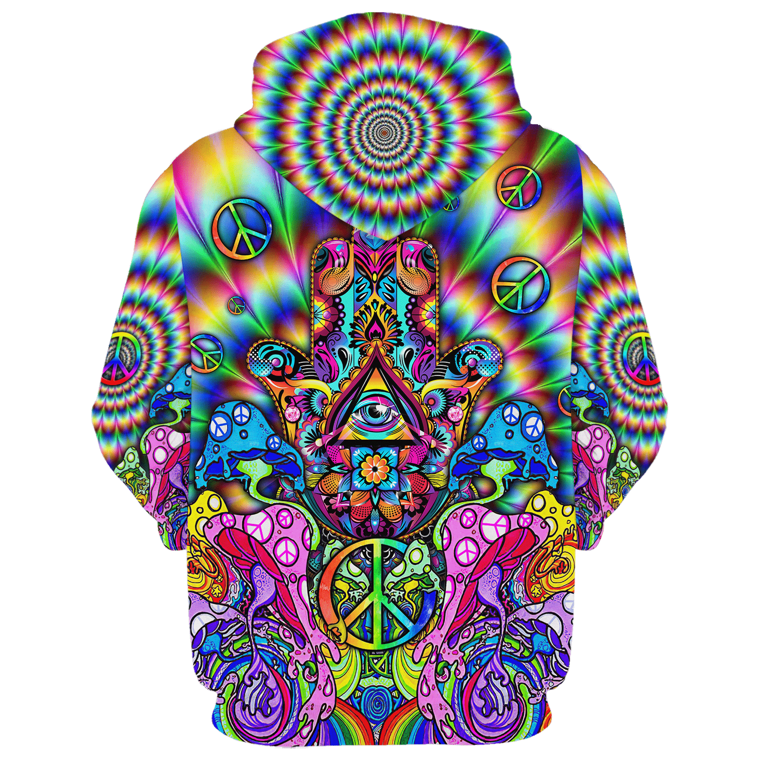 Hippie Festival Art Style 3D All Over Print Hoodie NV-HP-33 Hippie Festival Art Style 3D All Over Print Hoodie NV-HP-33