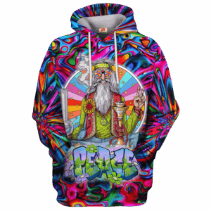 Hippy Psy Art Style 3D Microfleece Hoodie HBL-HP-41