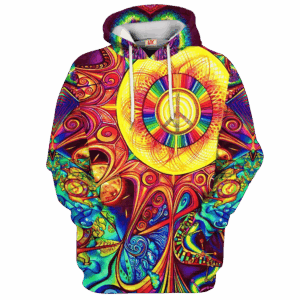 Hippie Artistic Expression Style 3D All Over Print Hoodie NV-HP-55