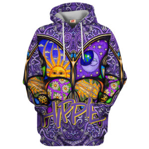 Hippie Retro Art Style 3D All Over Print Hoodie HBL-HP-57