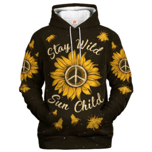 Hippie Artistic Vision Style 3D AOP Hoodie HBLHP61