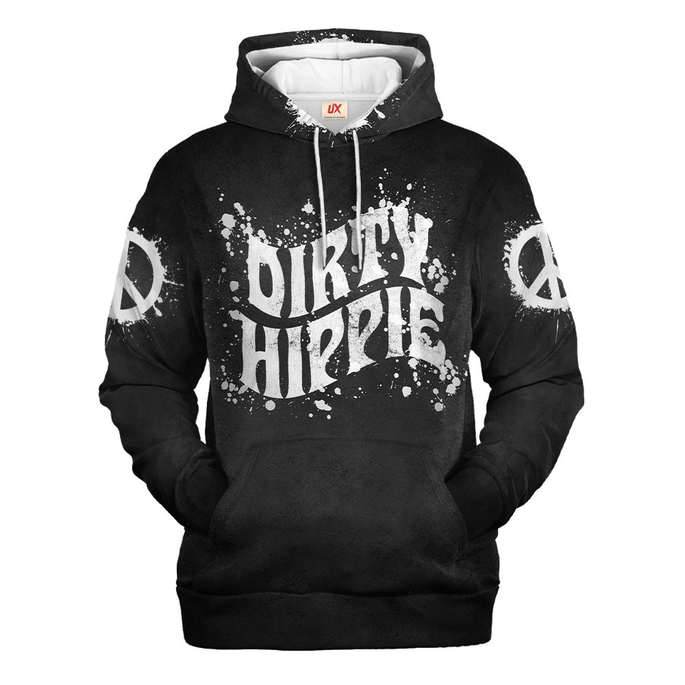 Hippie Retro Spirit Style 3D Microfleece Hoodie NVHI05 Hippie Retro Spirit Style 3D Microfleece Hoodie NVHI05