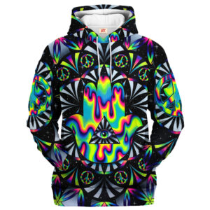 Hippy Hippie Energy Style 3D AOP Hoodie HBLHP65
