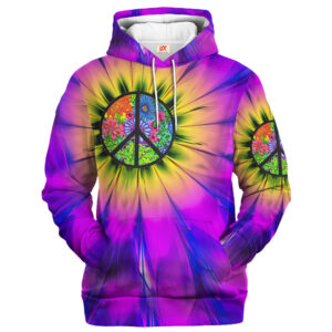 Hippie Artistic Psy Style 3D All Over Print Hoodie HBLHI67
