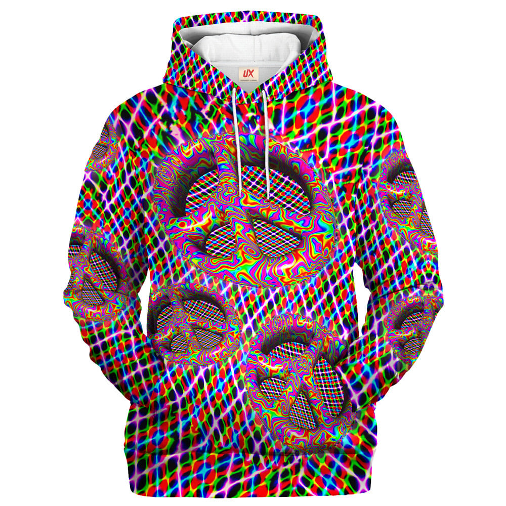 Hippie Cosmic Wave Style 3D AOP Hoodie HBLHI68 Hippie Cosmic Wave Style 3D AOP Hoodie HBLHI68