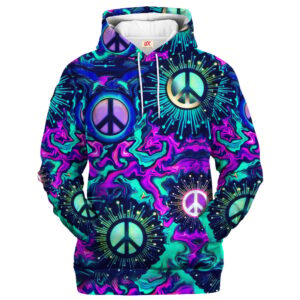 Hippie Boho Spirit Style 3D Microfleece Hoodie HBLHI70