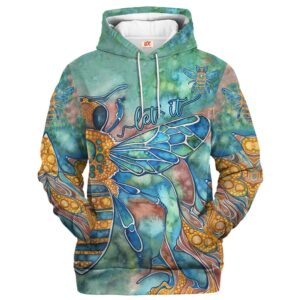 Hippy Hippie Art Look 3D Microfleece Hoodie HBLHI73