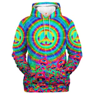 Hippie Zen Psy Style 3D AOP Hoodie HBLHI77