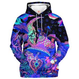 Hippie Psy World Style 3D All Over Print Hoodie HBLHI83