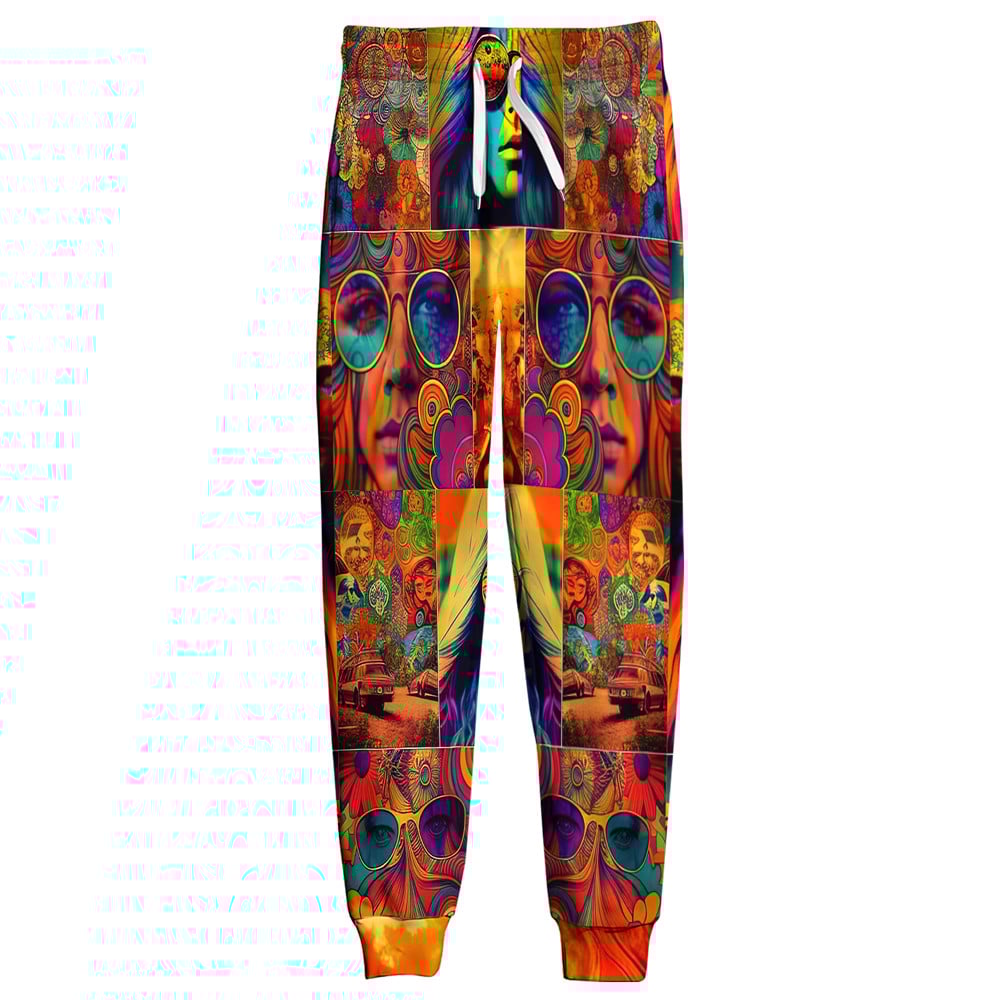 Hippie Retro Psy Look 3D Microfleece Hoodie TQTHI06 Hippie Retro Psy Look 3D Microfleece Hoodie TQTHI06