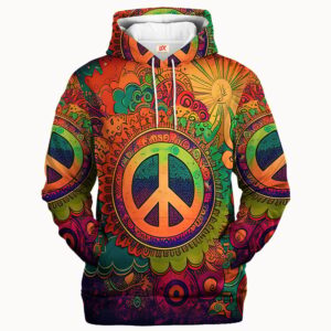 Hippy Psy Spirit Style 3D All Over Print Hoodie TQTHI08