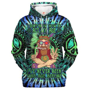 Hippie Festival Psy Style 3D Microfleece Hoodie HBLTHI8