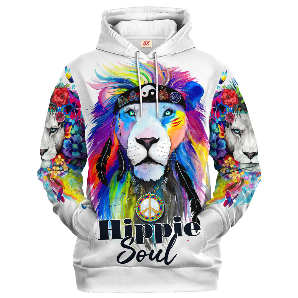 Hippie Cosmic Zen Style 3D Microfleece Hoodie HBLTHI14 Hippie Cosmic Zen Style 3D Microfleece Hoodie HBLTHI14