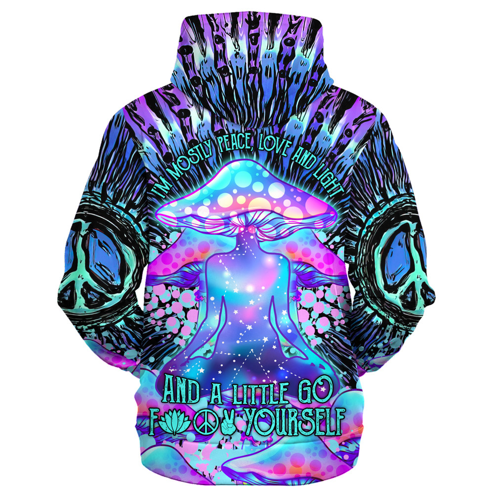 Hippy Retro Boho Style 3D Microfleece Hoodie HBLTHI17 Hippy Retro Boho Style 3D Microfleece Hoodie HBLTHI17