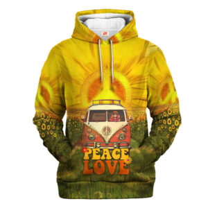Hippie Psy Power Style 3D AOP Hoodie NVHI32