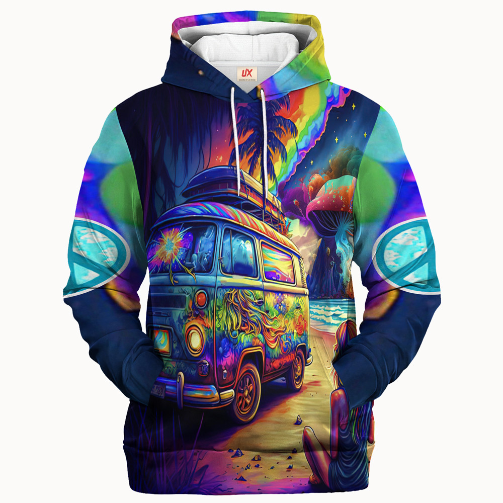Hippy Cosmic Psy Style 3D All Over Print Hoodie TQTHI17 Hippy Cosmic Psy Style 3D All Over Print Hoodie TQTHI17