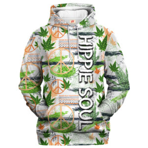 Hippie Peace Color Style 3D All Over Print Hoodie TTHI101