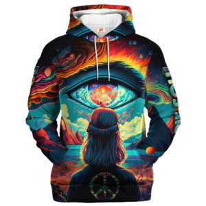 Hippy Festival Art Style 3D All Over Print Hoodie TTHI104