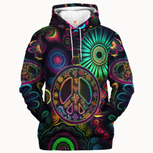 Hippy Peace Psy Style 3D AOP Hoodie TQTHI28