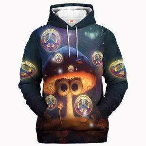 Hippy Festival Psy Wave Style 3D Microfleece Hoodie TQTHI32
