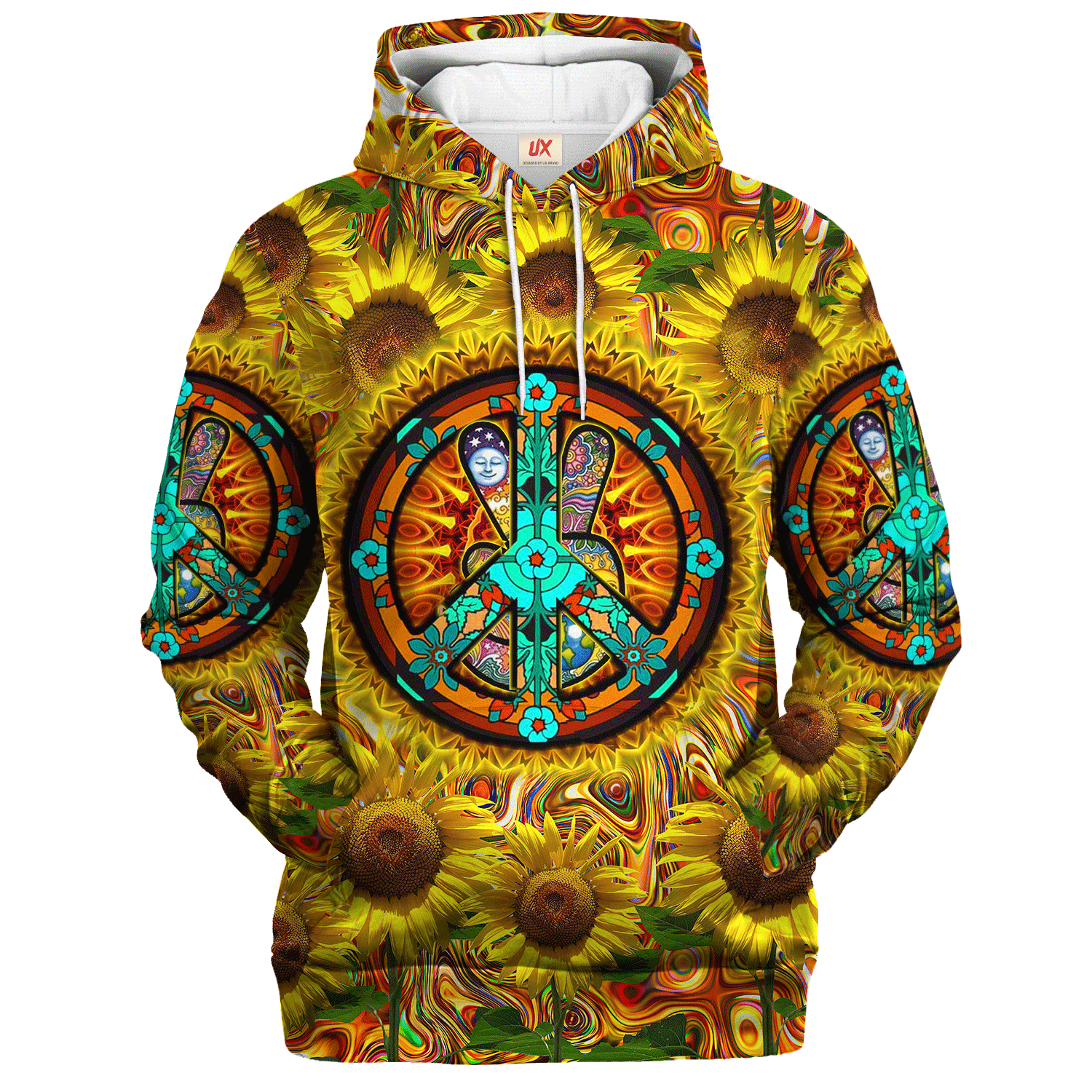 Hippie Artistic Power Style 3D All Over Print Hoodie LTHI202 Hippie Artistic Power Style 3D All Over Print Hoodie LTHI202