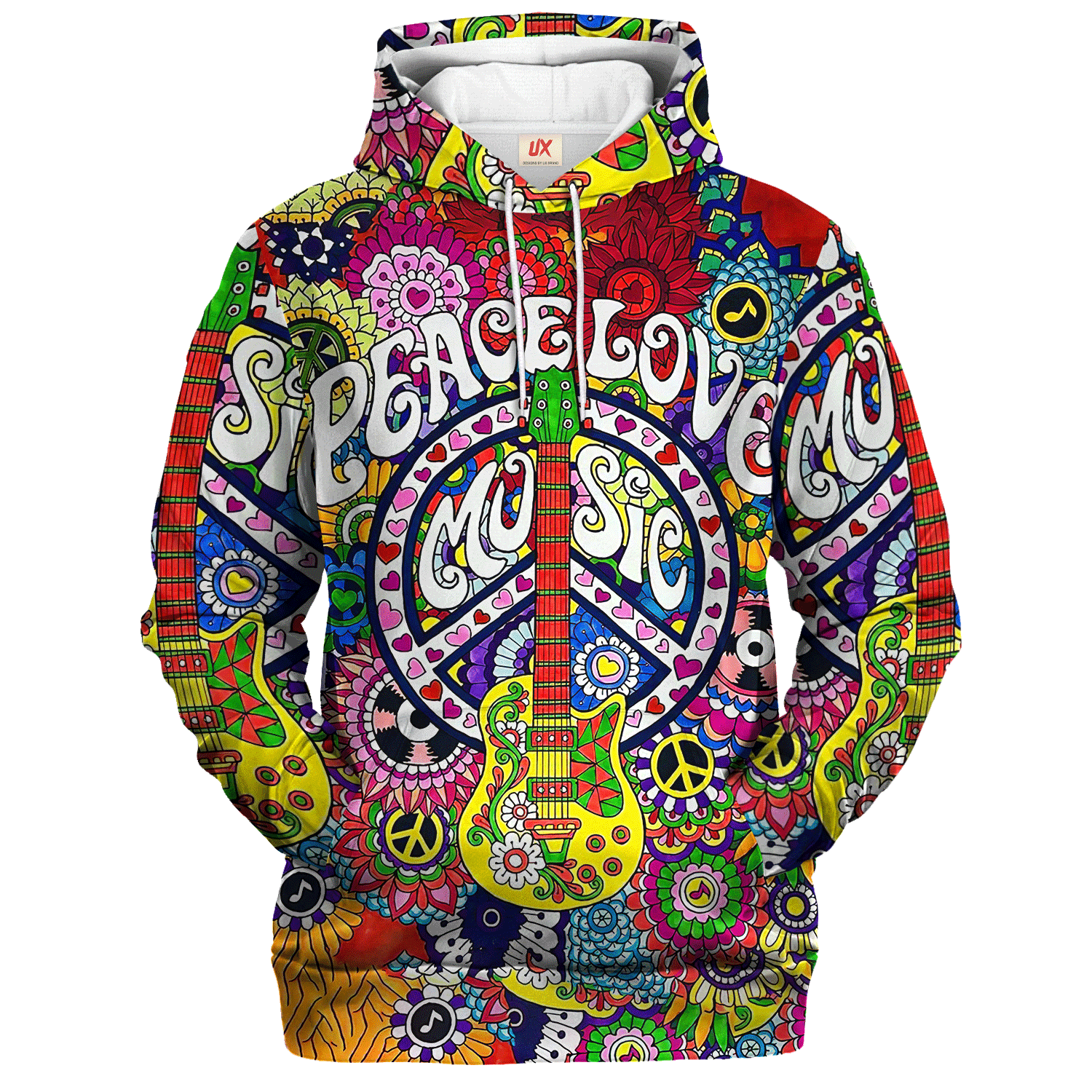 Hippy Retro Cosmic Style 3D Microfleece Hoodie LTHI203 Hippy Retro Cosmic Style 3D Microfleece Hoodie LTHI203