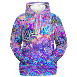 Hippy Boho Art Look 3D Microfleece Hoodie HBLTHI30
