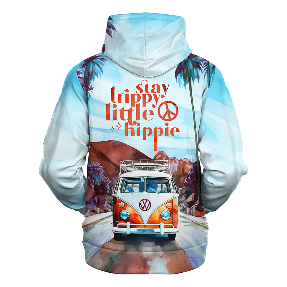 Hippy Retro Boho Psy Style 3D Microfleece Hoodie TTHI130 Hippy Retro Boho Psy Style 3D Microfleece Hoodie TTHI130
