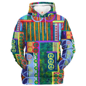 Hippy Hippie Psy Art Style 3D AOP Hoodie HBLTHI47