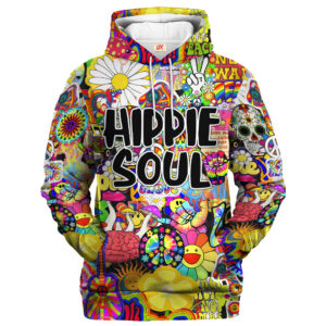 Hippie Cosmic Dream Style 3D All Over Print Hoodie TTHI135