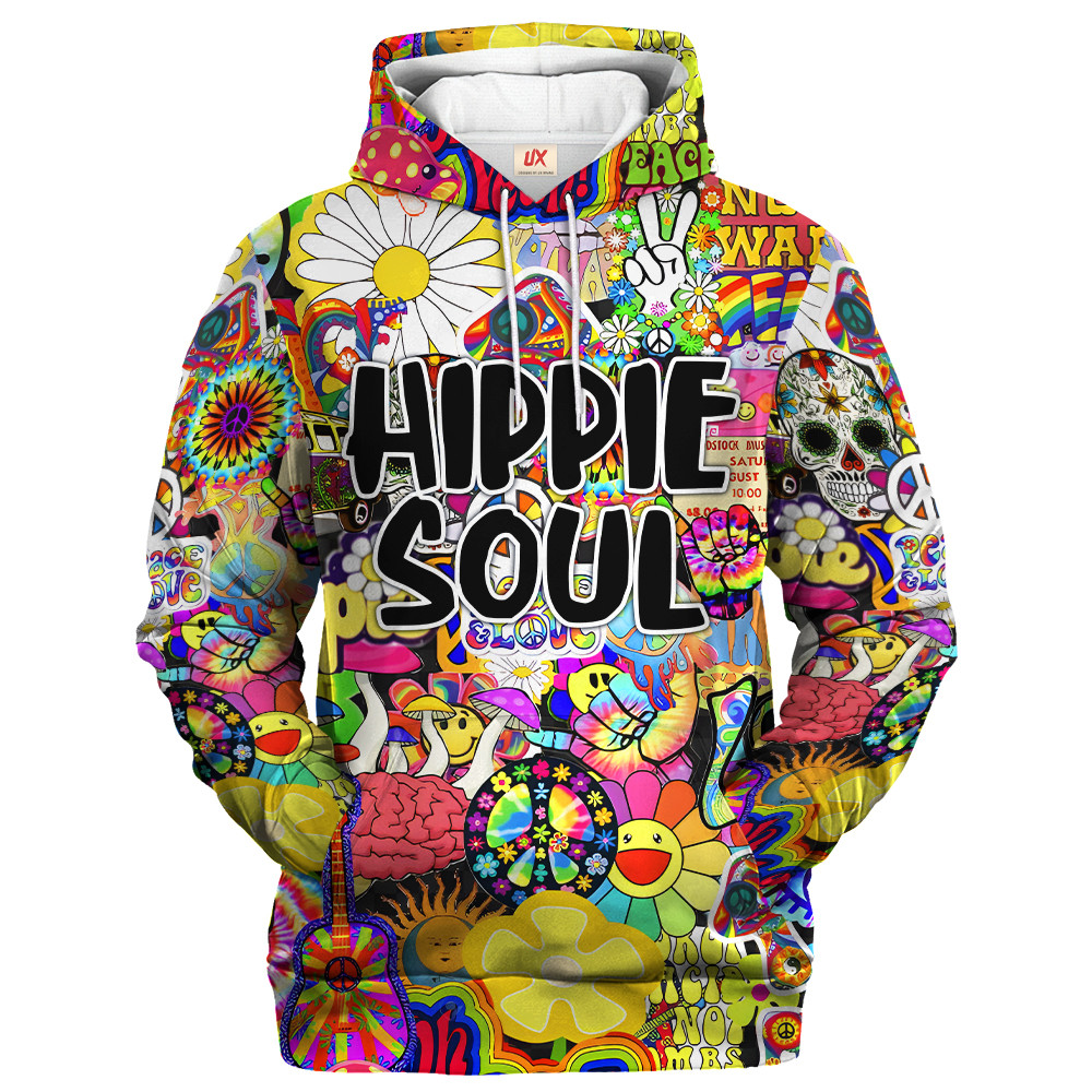 Hippie Cosmic Dream Style 3D All Over Print Hoodie TTHI135 Hippie Cosmic Dream Style 3D All Over Print Hoodie TTHI135