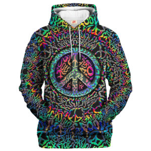 Hippy Festival Boho Art Style 3D All Over Print Hoodie TTHI141