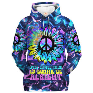 Hippy Everyday Wear 3D Microfleece Hoodie HBLTHI73