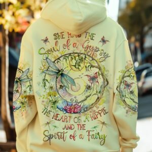 Spirit Of A Fairy With Dragonfly 3D Hoodie