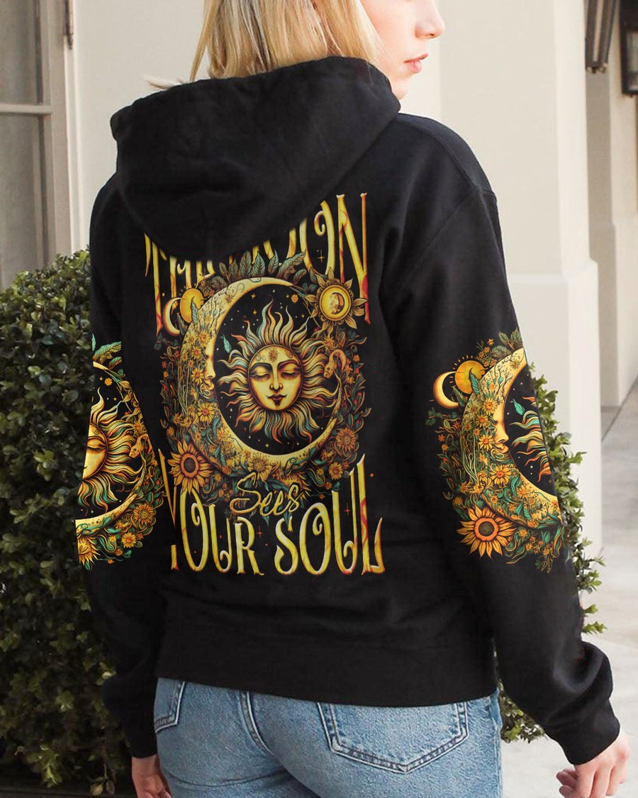 The Moon Sees Deep Into Your Soul 3D Hoodie The Moon Sees Deep Into Your Soul 3D Hoodie