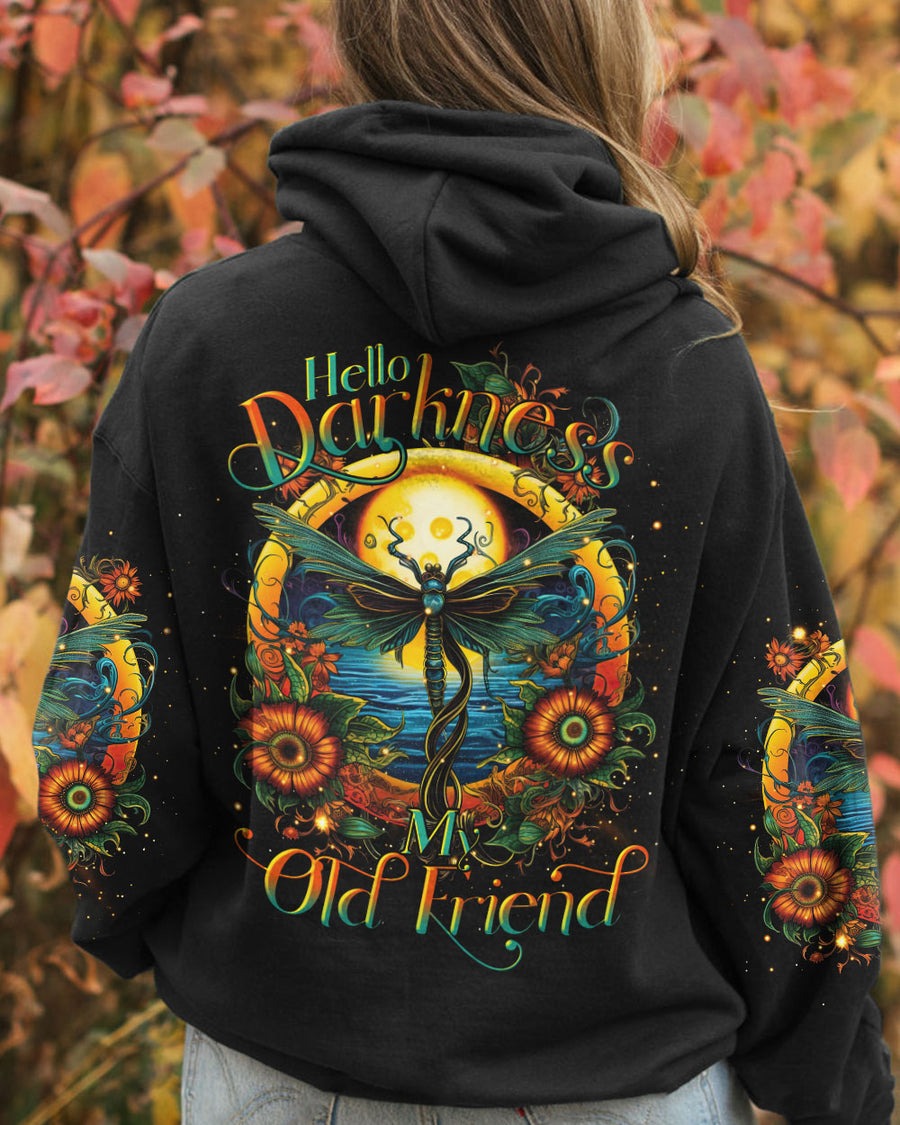Hello Darkness My Old Friend Dragonfly 3D Hoodie Hello Darkness My Old Friend Dragonfly 3D Hoodie