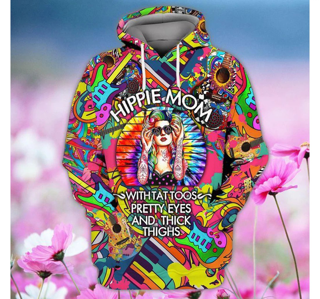 Hippie Mom Soul 3D Microfleece Hoodi Hippie Mom Soul 3D Microfleece Hoodi