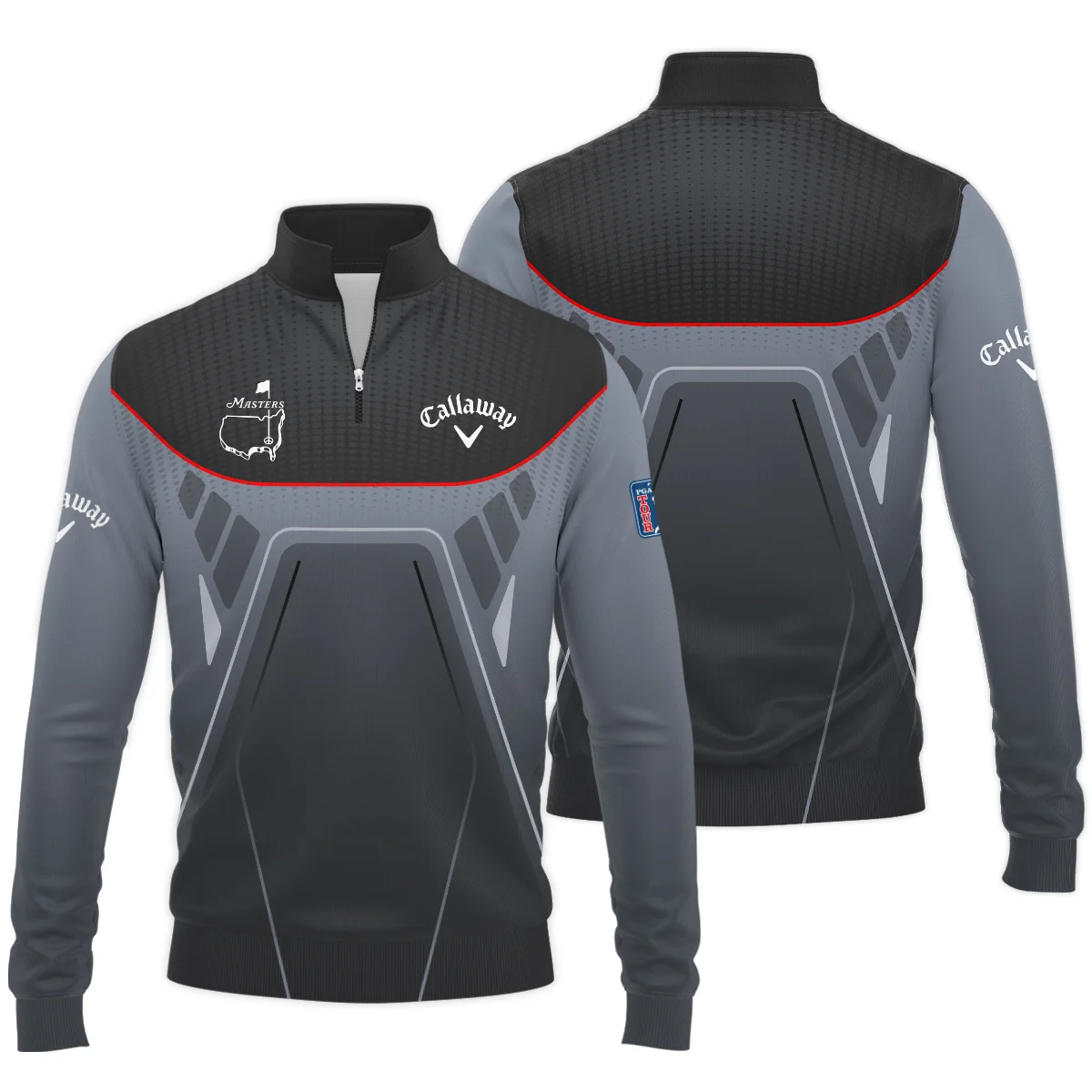 Callaway Masters Tournament 3D Printed Golf Quarter Zip Callaway Masters Tournament 3D Printed Golf Quarter Zip