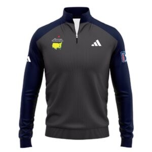 Navy Adidas Masters Tournament Exclusive Logo Polo Sweatshirt All Over Prints Gift For Fans UXGL175-AD