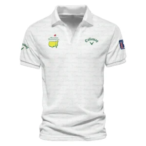 Golf Pattern Cup White Mix Green Masters Tournament Callaway Vneck Polo Shirt Style Classic Polo Shirt For Men UXGL180-CL