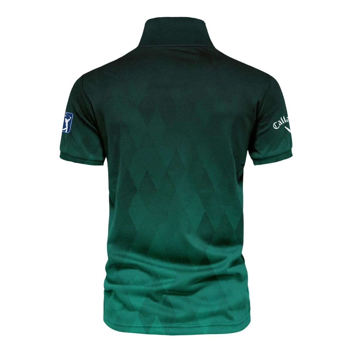 Gradient Dark Green Geometric Pattern Masters Tournament Callaway Vneck Polo Shirt Style Classic Polo Shirt For Men Gradient Dark Green Geometric Pattern Masters Tournament Callaway Vneck Polo Shirt Style Classic Polo Shirt For Men