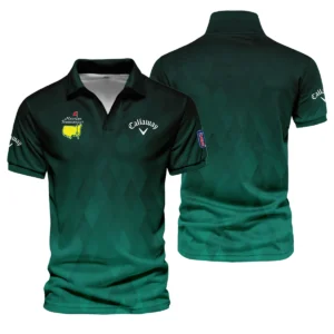 Gradient Dark Green Geometric Pattern Masters Tournament Callaway Vneck Polo Shirt Style Classic Polo Shirt For Men 2 1.7VPolo PTMT0224A13CLW.webp
