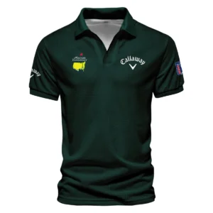 Masters Tournament Callaway Pattern Sport Jersey Dark Green Vneck Polo Shirt Style Classic Polo Shirt For Men