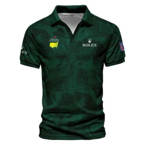 Masters Tournament Rolex Sublimation Sports Dark Green Vneck Polo Shirt Style Classic Polo Shirt For Men