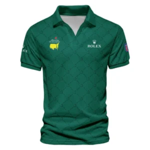 Golf Sport Pattern Color Green Mix Black Masters Tournament Rolex Vneck Polo Shirt Style Classic