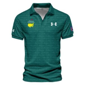 Special Release Under Armour Masters Tournament Golf Vneck Polo Shirt All Over Prints