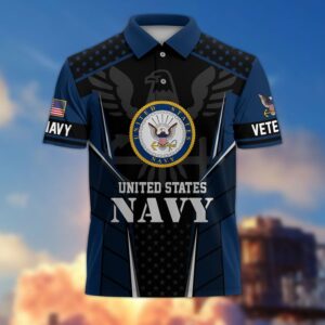 U.S. Navy Veteran AOP Polo Shirt – Proud Navy Service Apparel
